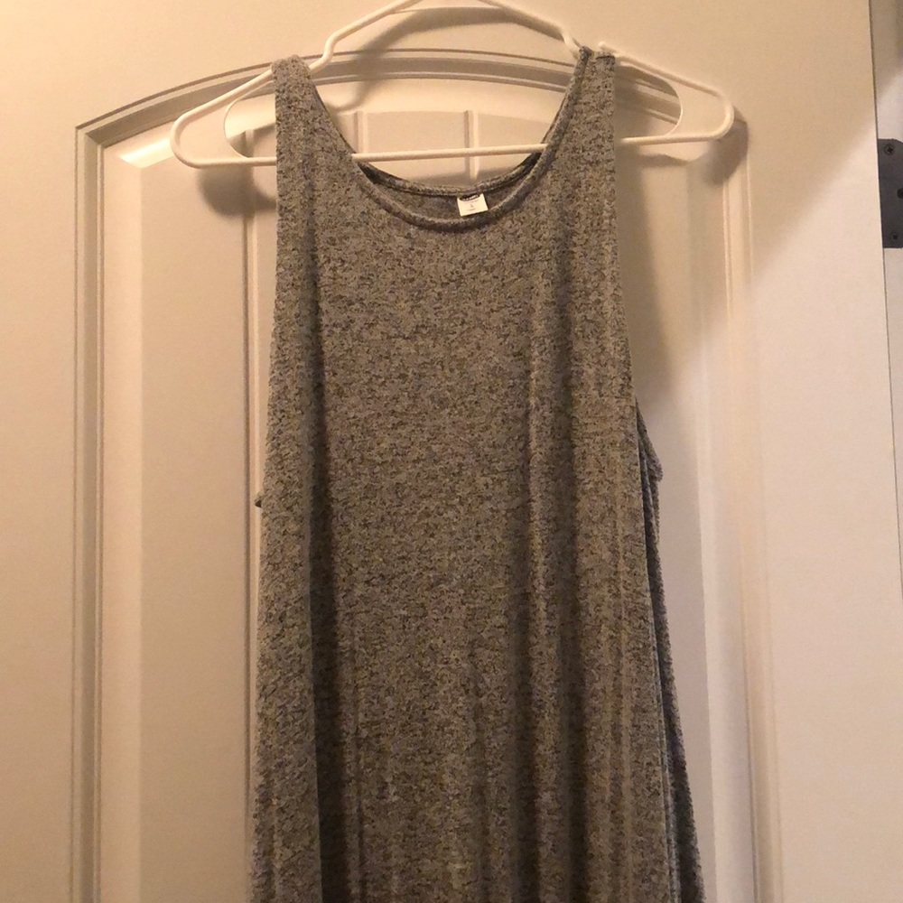 Gray knit dress